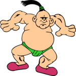 Wrestling - Sumo 4 Clip Art