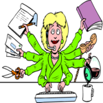 Super Secretary Clip Art