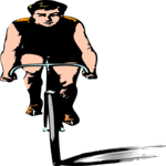 People, Cyclist 1 Clip Art