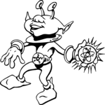 Space Alien 032 Clip Art