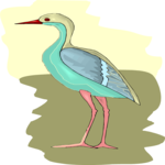 Egret 7 Clip Art