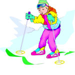 Skier 68 Clip Art