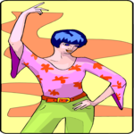 Woman Posing Clip Art