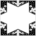 Snowflake Frame 3 Clip Art