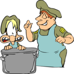 Soldier & Cook Clip Art