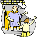 Joseph & Pharaoh 1 Clip Art