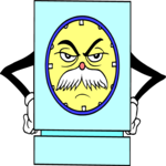 Clock - Angry Clip Art