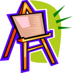 Easel 07 Clip Art