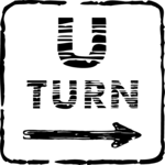 U Turn 6 Clip Art