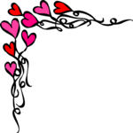 Heart Corner 4 Clip Art