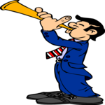 Horn Player 9 Clip Art