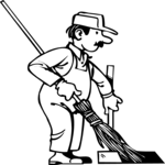 Janitor 02 Clip Art