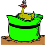 Helmet & Duck Clip Art