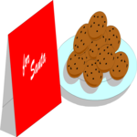 Plate of Cookies Clip Art