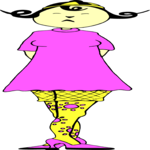 Funkirl Snooty Clip Art