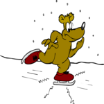 Ice Skating - Bear