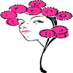 People, Face - Female 01 Clip Art