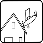 Plane Crashing on House