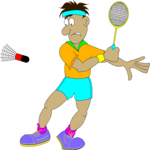 Badminton 01 Clip Art