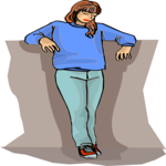 Woman Standing 17 Clip Art