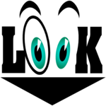 Look 1 Clip Art