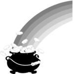 Pot of Gold 01 Clip Art