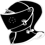 Helmet - Silhouette 10 Clip Art