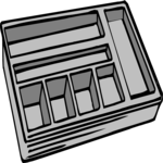 Drawer Organizer 1 Clip Art