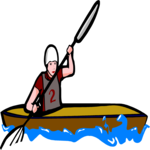 Kayaking 07 Clip Art