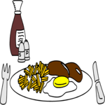 Country Breakfast 1 Clip Art