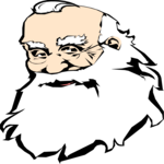 Santa Face 04 Clip Art