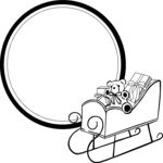 Sleigh Frame Clip Art