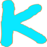 Glow Condensed K 1 Clip Art