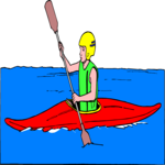 Kayaking 15 Clip Art