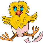 Chick Hatching 7 Clip Art