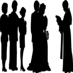 Ceremony - Silhouette 3 Clip Art