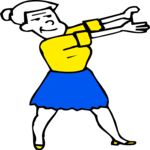 Woman Reaching 1 Clip Art