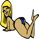 Bikini Woman 09 Clip Art