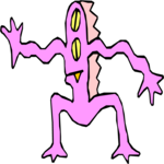 Mutant Creature 135 Clip Art