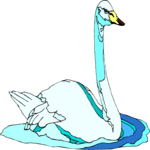 Swan 23 Clip Art