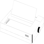 Printer 067 Clip Art