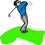 Golfer 085 Clip Art