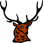 Deer Face 2 Clip Art