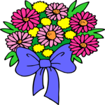 Flowers with Bow