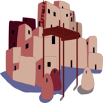 Pueblo 2 Clip Art