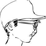 Profile - Female 03 Clip Art