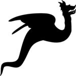 Dragon - Silhouette Clip Art