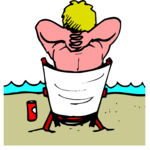 Sunbathing 12 Clip Art