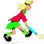 Field Hockey 05 Clip Art