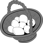 Easter Basket 07 Clip Art